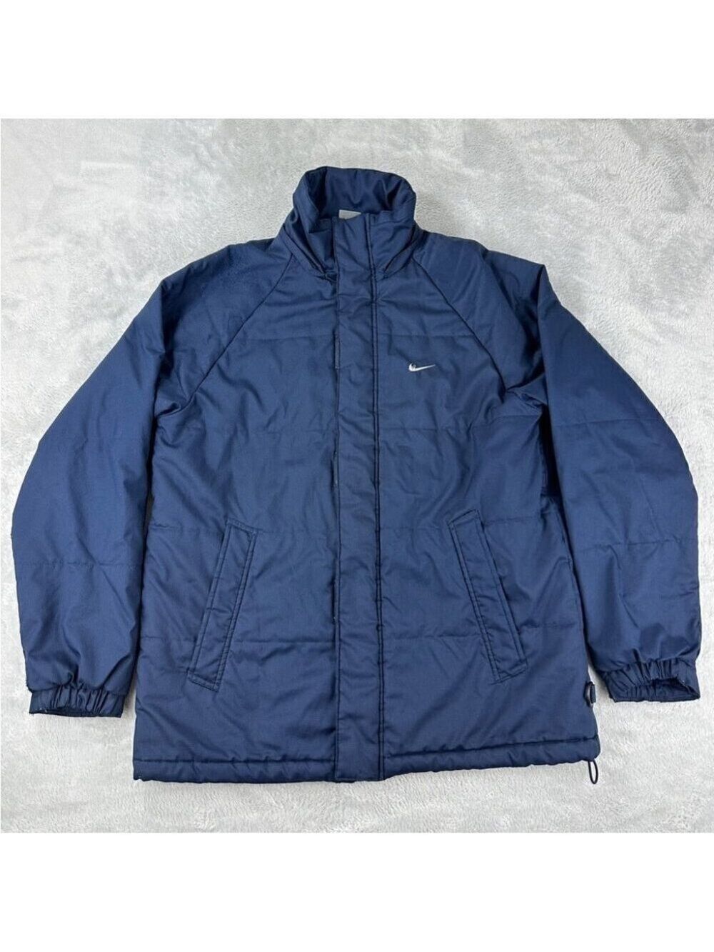 Nike Vintage Y2K Navy Blue Puffer Jacket Men’s Size Medium